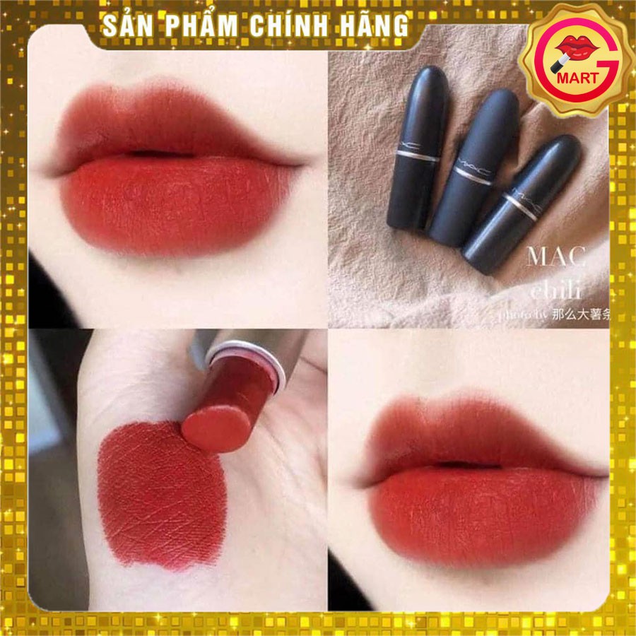Son Mac chính hãng Ruby Woo, Chili, Marrakesh màu cam cháy đỏ gạch cam đất hot nhất mọi thời đại | BigBuy360 - bigbuy360.vn