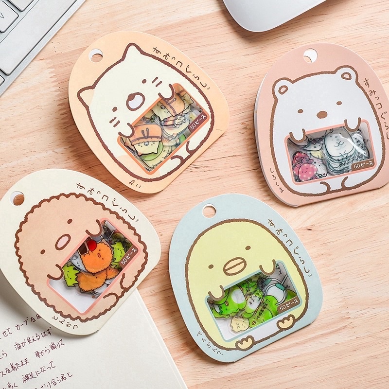 Set 50 sticker phong cách Nhật Bản