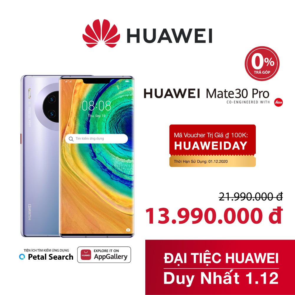 Điện thoại Huawei Mate30 pro 8G/256G | BigBuy360 - bigbuy360.vn