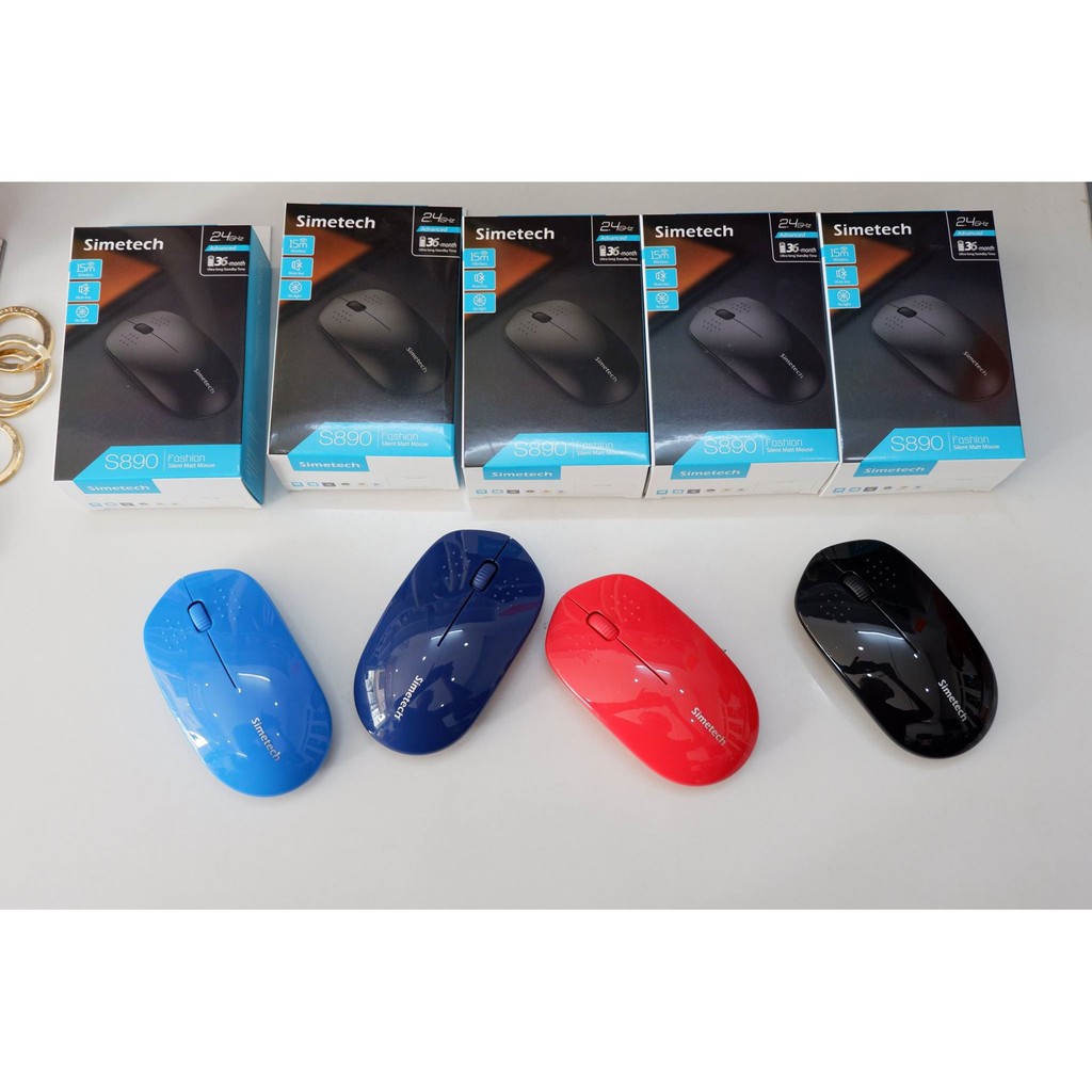 Chuột không dây SIMETECH S890 PIN lâu, chính hãng, Bảo Hành đổi mới