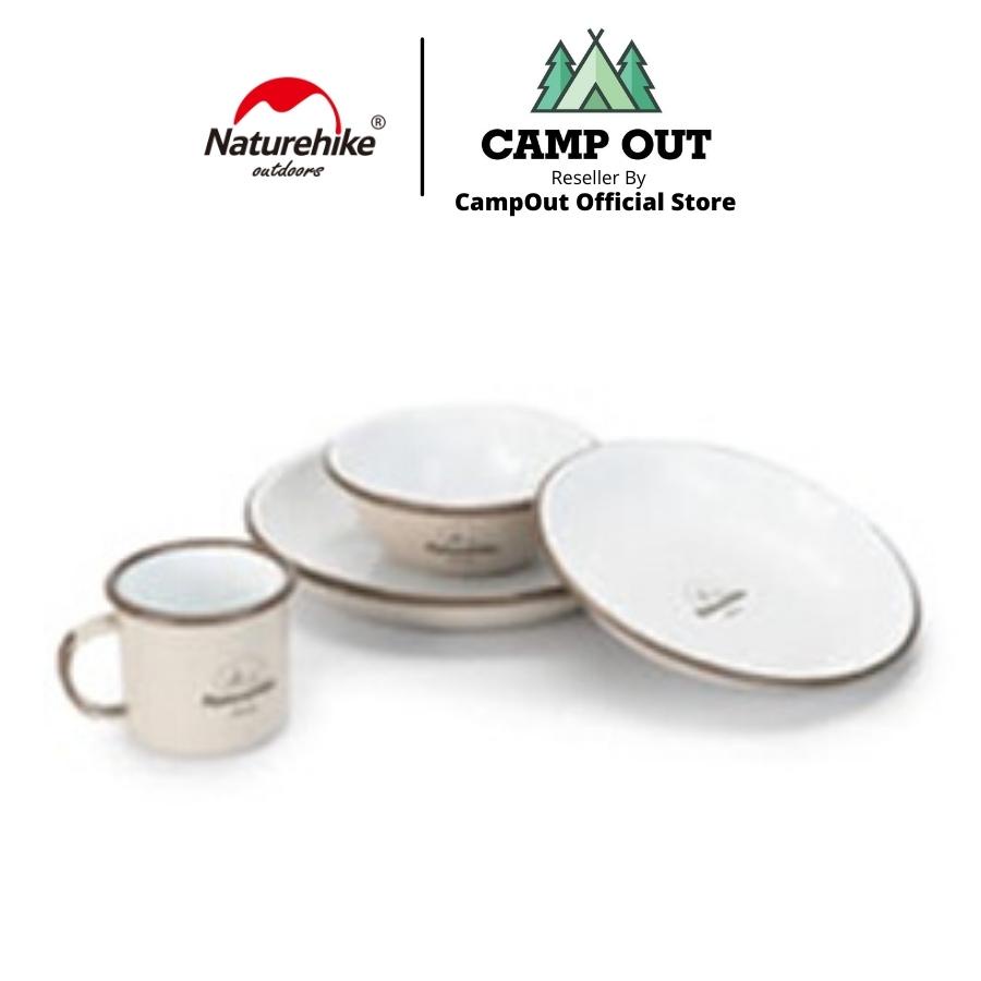 Naturehike Bộ bát đĩa Naturehike campoutvn tráng men glamping camping NH20SJ030 du lịch chất liệu an toàn sử dụng  A311