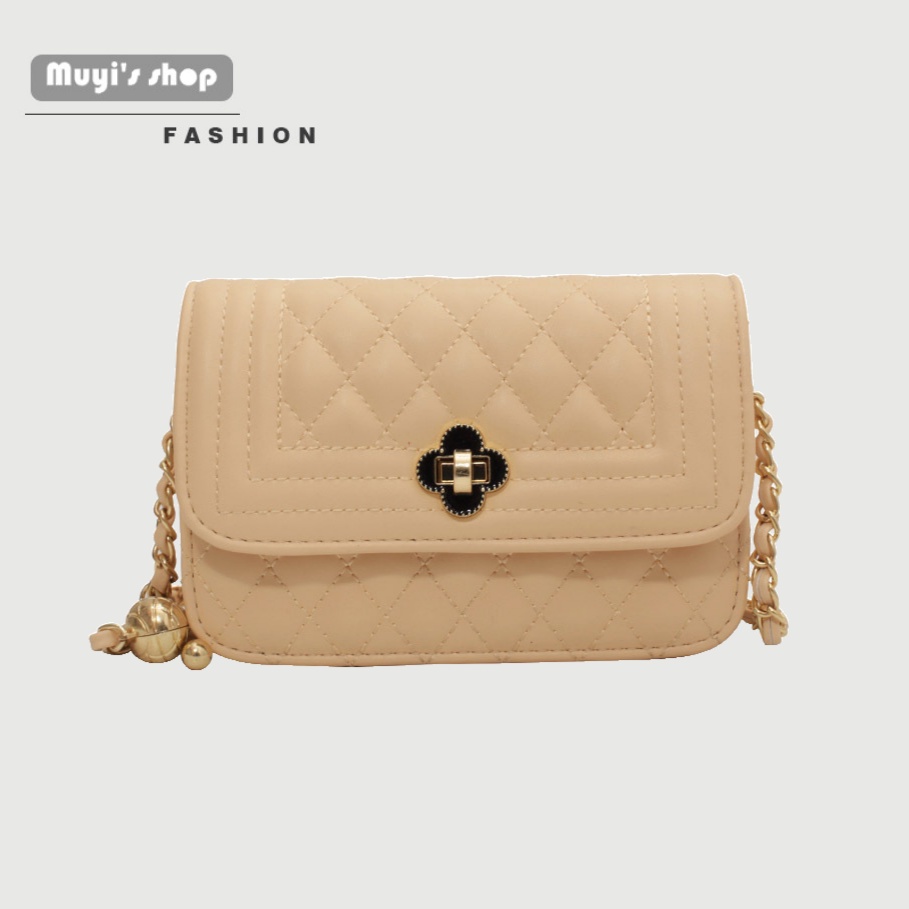 Túi Đeo Vai Hình Vuông Cỡ Nhỏ Đính Hạt Vàng Thời Trang Mùa Hè  Cho Nữ