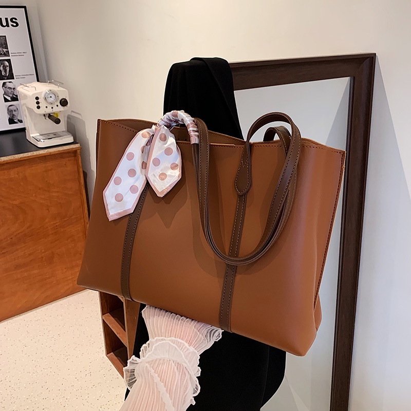 Túi đeo vai IELGY cỡ lớn màu tương phản thời trang cho nữ