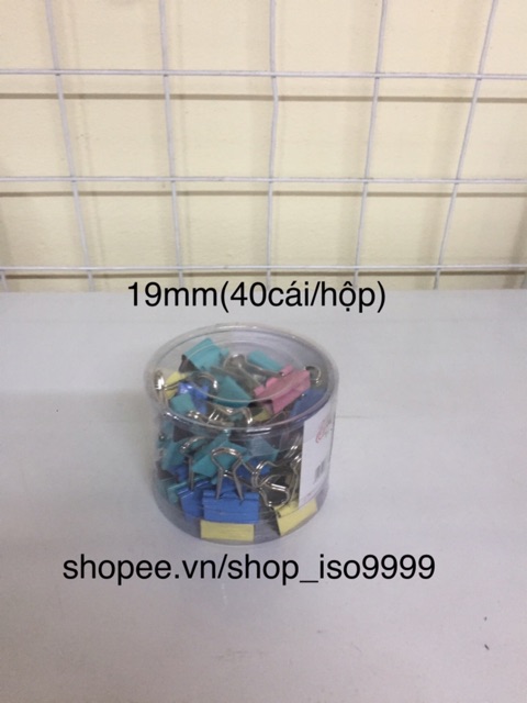 kẹp màu, kẹp bướm tài liệu 15mm-51mm (1 hộp )