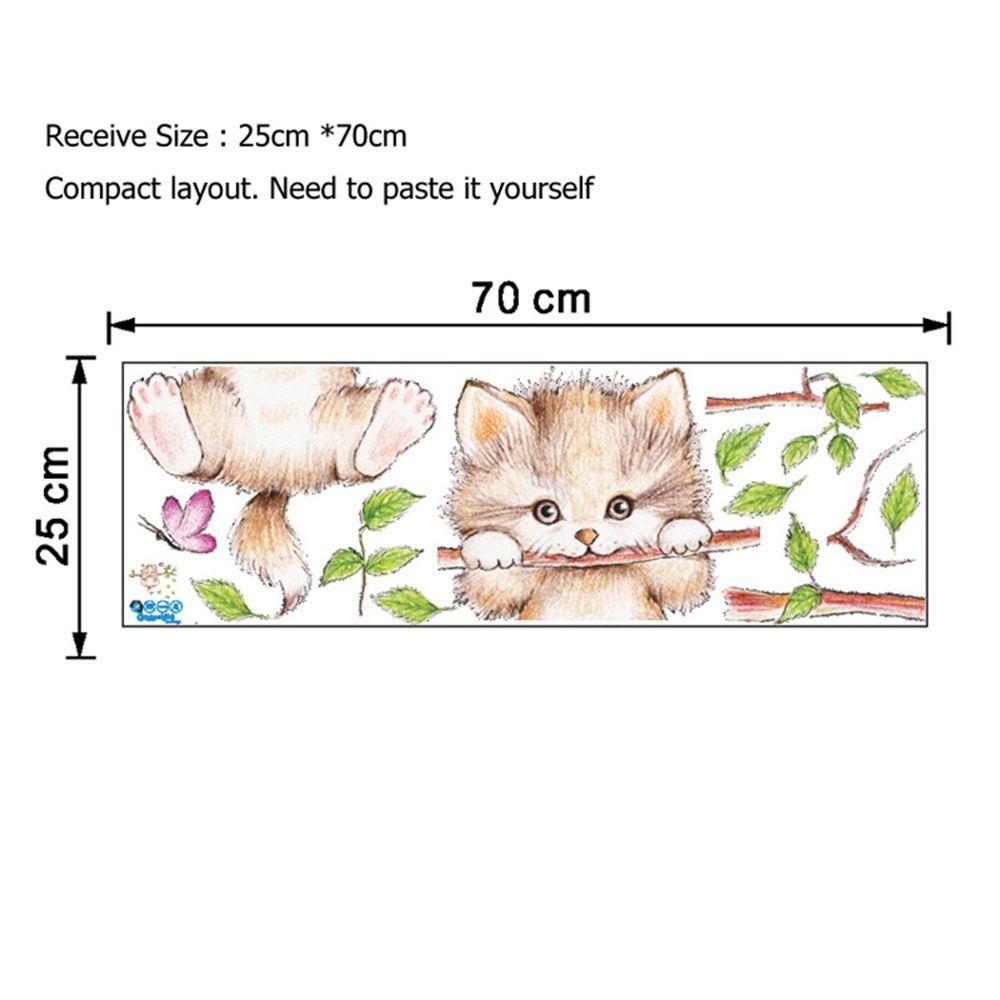 Sticker Dán Tường Chống Thấm Nước Họa Tiết Động Vật Dễ Thương Để Trang Trí Phòng Bé
