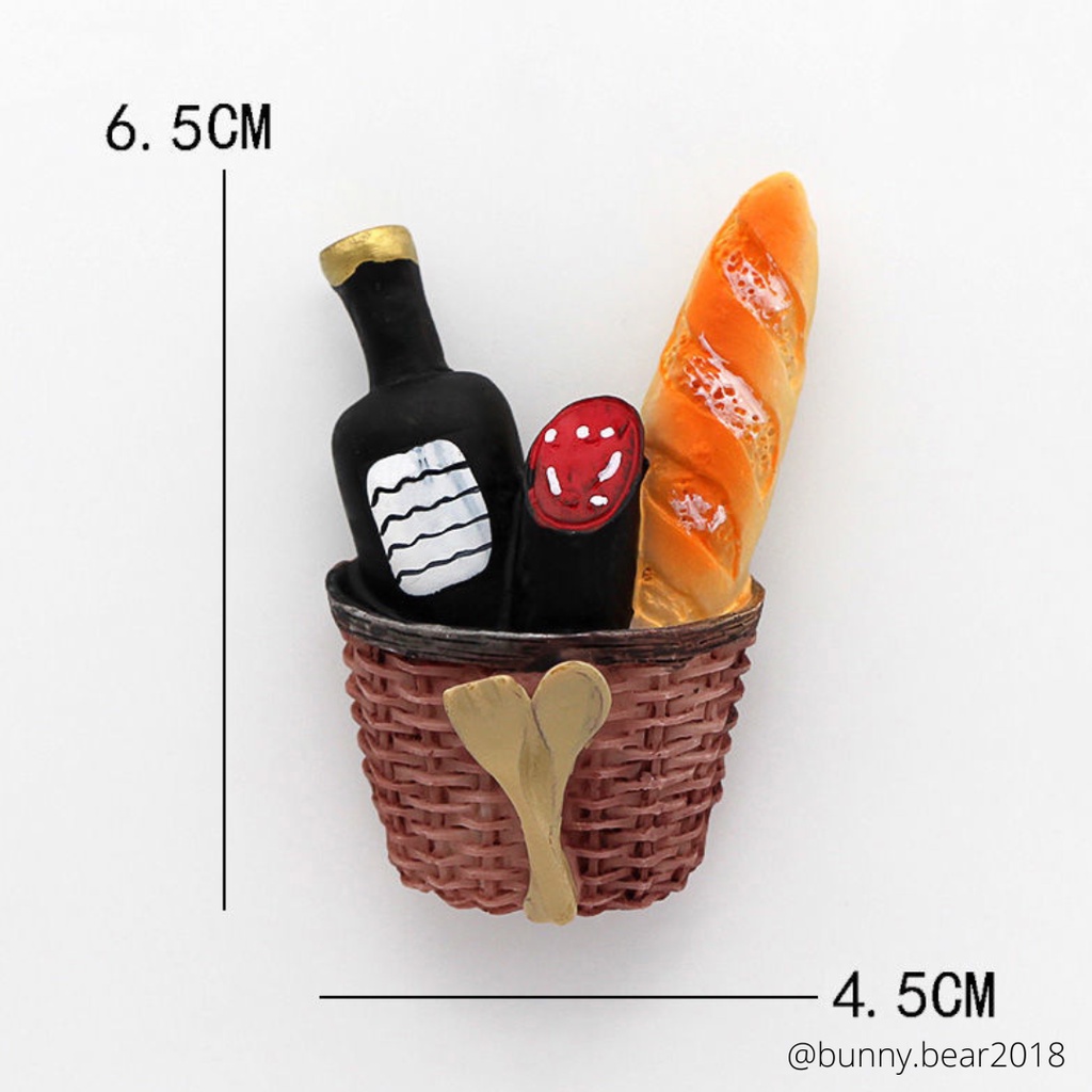 Nam châm hít dán dính tủ lạnh phụ kiện bếp trang trí bếp phong cách Châu Âu