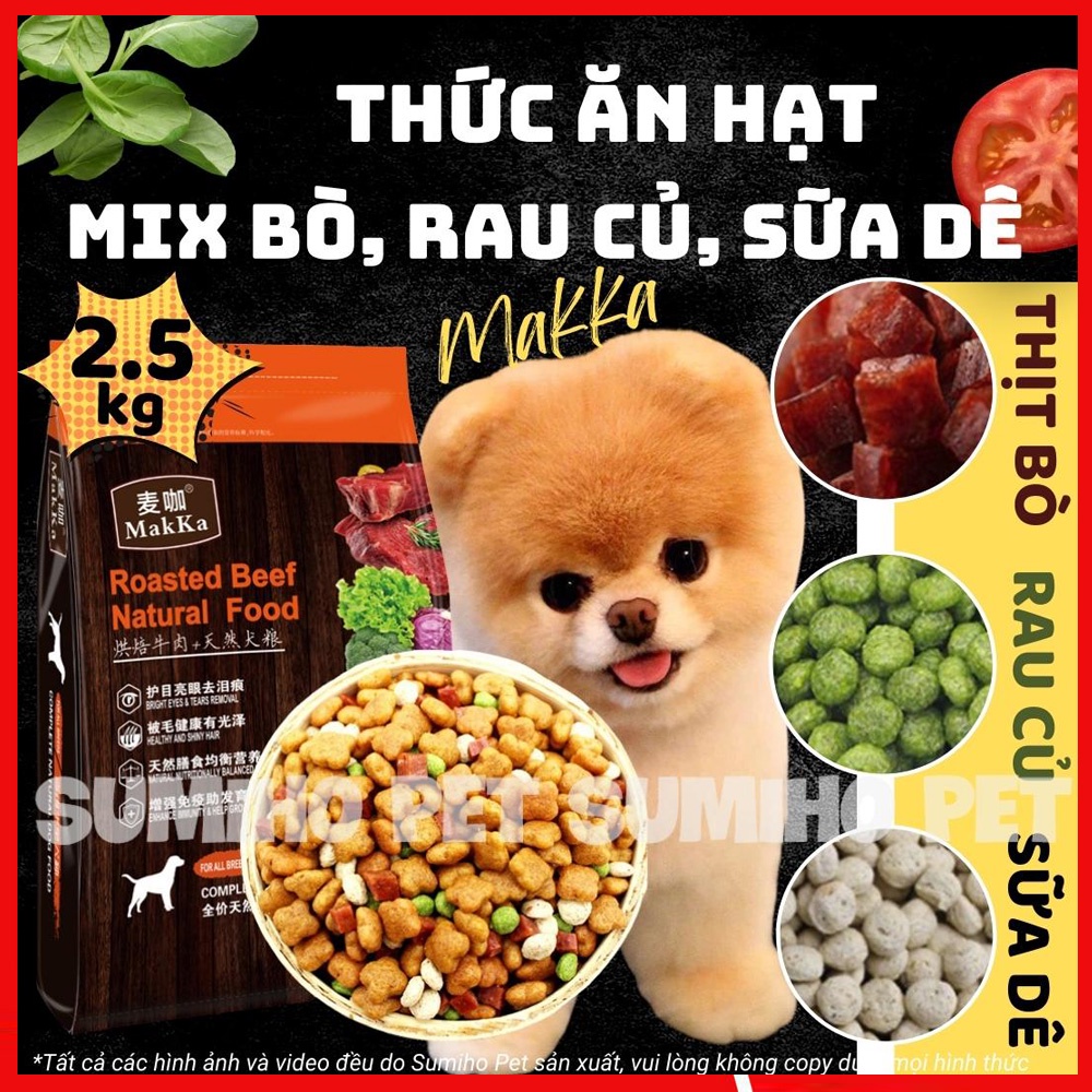Hạt thức ăn cho chó Makka túi 2.5kg