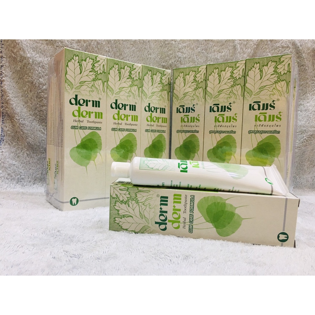 Kem đánh răng thảo dược Derm Derm Thái Lan 160g