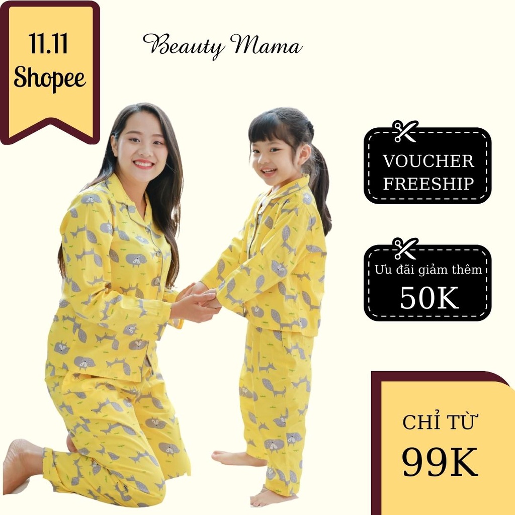Beauty Mama - Bộ pyjama đôi Mẹ và bé