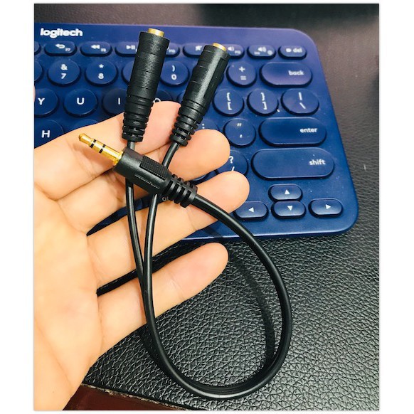 Jack Audio Chia 1 Thành 2 Cổng 3.5 - AUD353