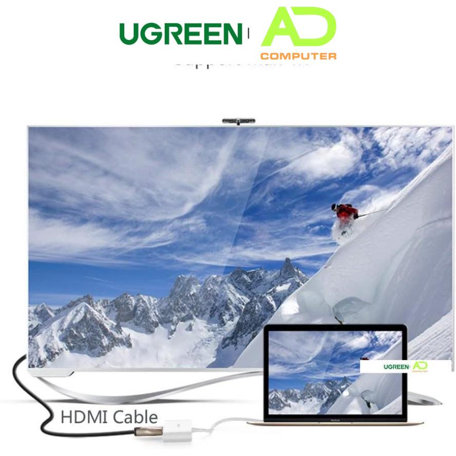 Dây chuyển đổi USB Type C sang USB 3.0 + HDMI + USB Type C UGREEN 30377 (màu trắng)
