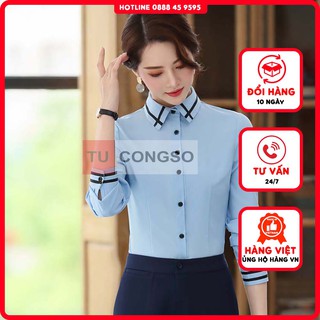 ÁO SƠ MI NỮ KIỂU DÀI TAY FORM CÔNG SỞ