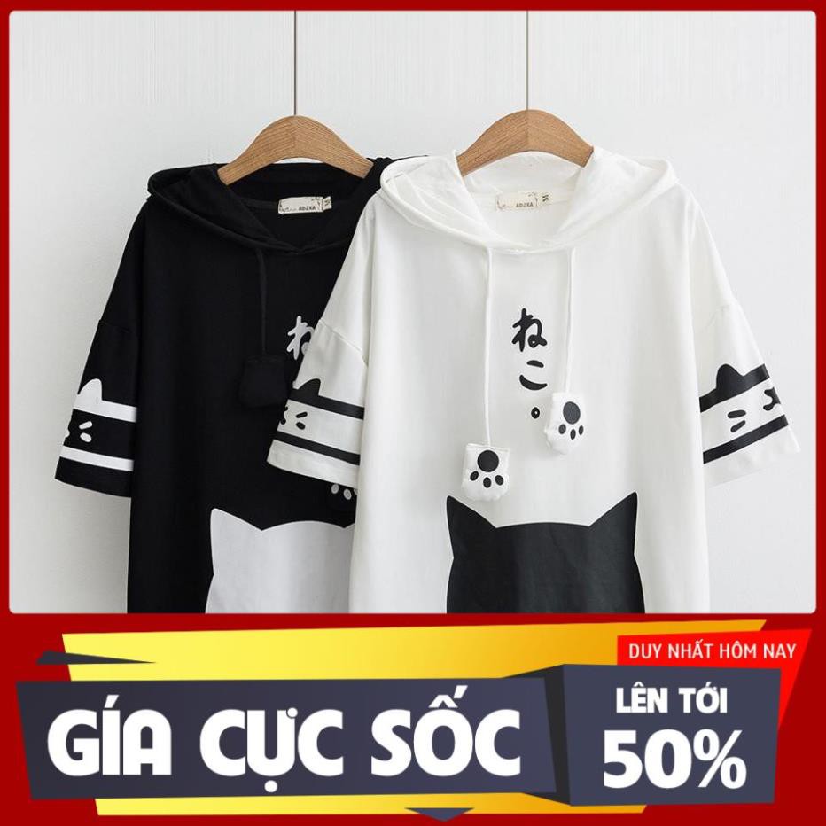 XẢ áo hoodie tay ngắn free size đến 85kg,hàng unisex ( mã M4)