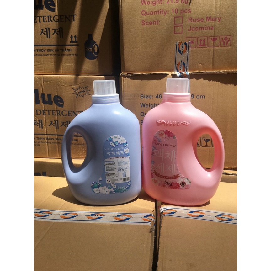 [HÀNG TỐT - GIÁ RẺ] NƯỚC GIẶT BLUE HƯƠNG HOA HÀN QUỐC CAN 2KG