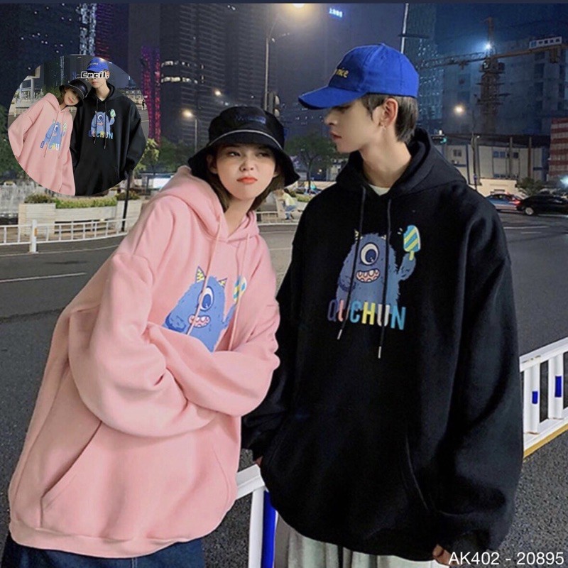 Áo Khoác Hoodie Nỉ Bông Hàng QC Dày Dặn Siêu Đẹp Áo Hoodie Nam Nữ SWEATER NỮ in QUCHUN - AK3402