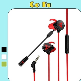 Tai nghe gaming có mic nhét tai sendem S2 hifi nghe foot chuẩn chơi game pubg mobile free fire liên quân cho game thủ