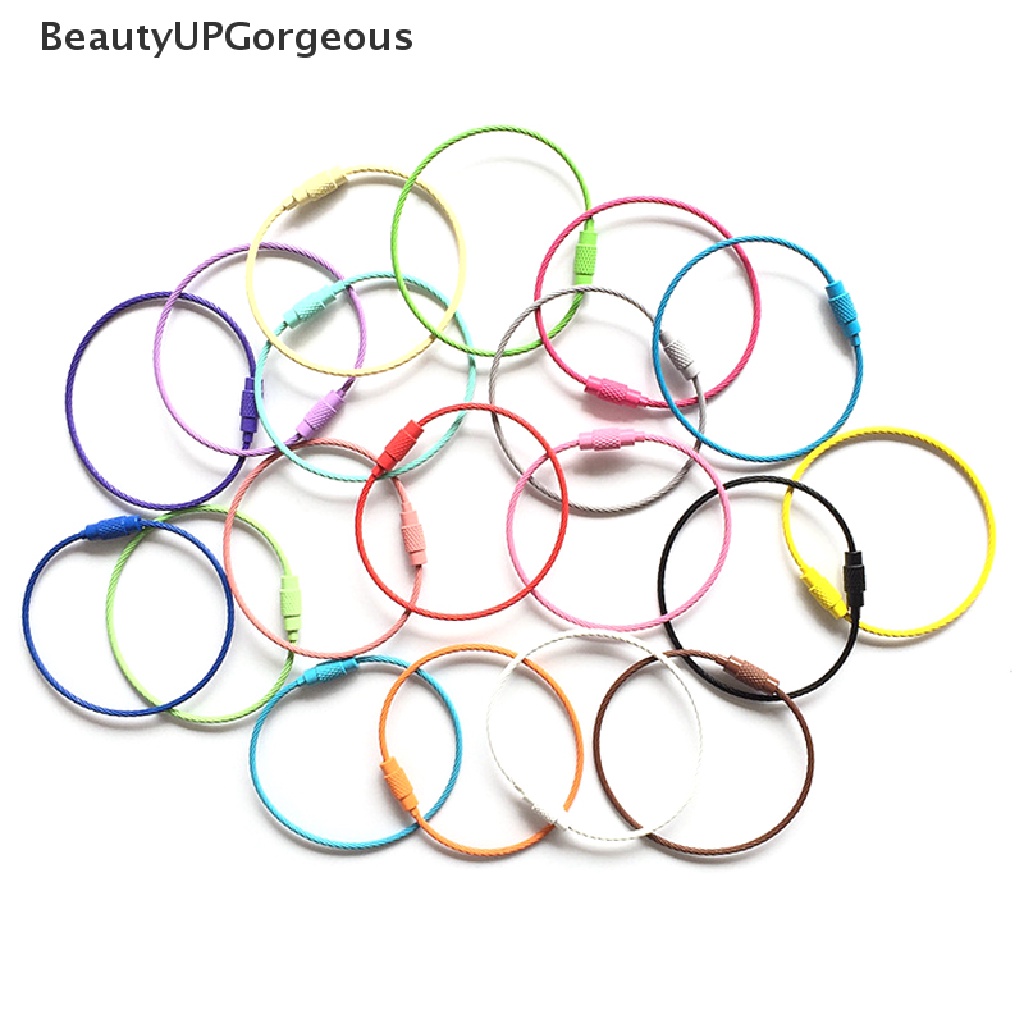 Set 10 / 20 Vòng Khóa Dây Bằng Thép Không Gỉ Tiện Dụng Khi Đi Cắm Trại