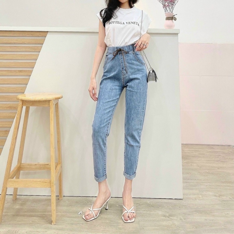 Quần jeans lưng cao