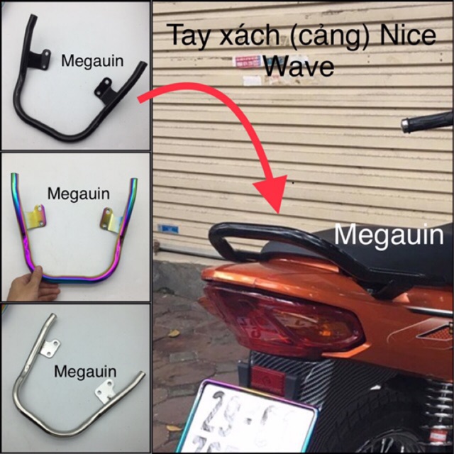 Tay xách Nice xe Wave đời 2007-2021, RSX, S110, 50cc các màu