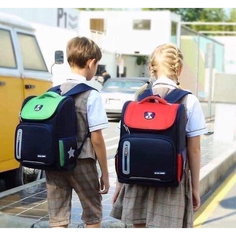 Balo học sinh tiểu học chống gù dạ quang chính hãng nhiều màu cho bé trai và bé gái size 40cm-Balo trẻ em T366