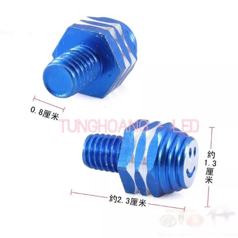 Ốc mặt cười chân gương xe máy 10mm gen xuôi,gen ngược