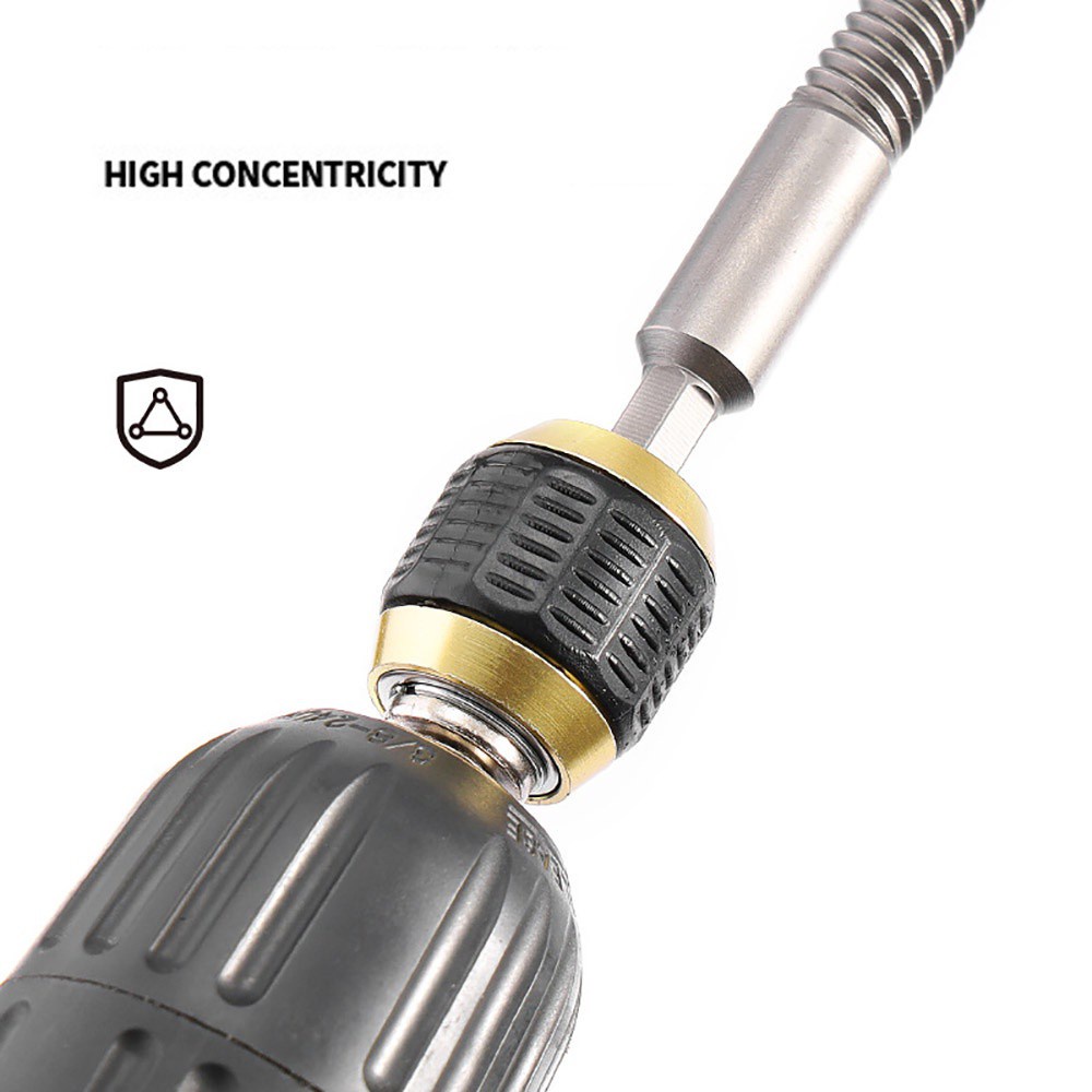 Đầu kẹp tháo mũi khoan lục giác 150mm 60mm tiện dụng, Đầu chuyển đổi mũi khoan dễ dàng sử dụng