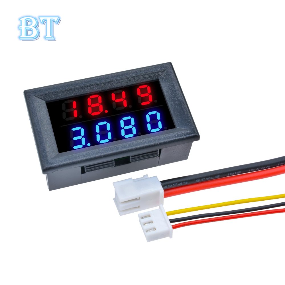 Vôn kế màn hình đèn led 4 bit DC 0-200V 10A