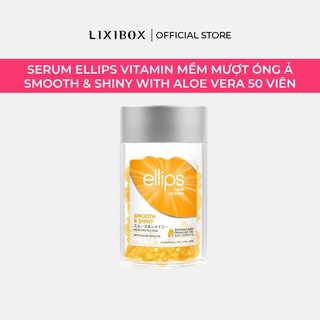 Serum dưỡng tóc ellips vitamin mềm mượt óng ả smooth & shiny with aloe vera 50 viên