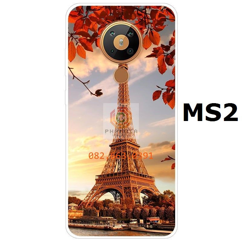 Ốp điện thoại TPU silicon mềm họa tiết sơn vẽ cho NOKIA 5.3-p2