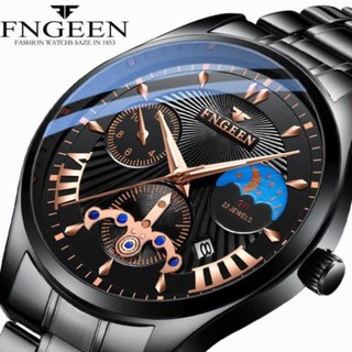 [Hgiang](CHÍNH HÃNG)   ĐỒNG HỒ NAM FNGEEN MẶT TRÒN CHÍNH HIỆU MÃ 5606 LỊCH LÃM ĐẲNG CẤPNk032