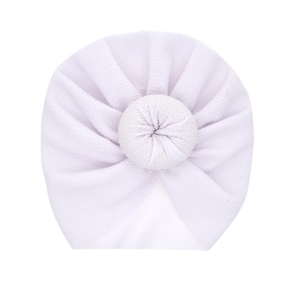 Mũ Turban Bằng Cotton Pha Mềm Mại Dễ Thương Cho Bé Sơ Sinh