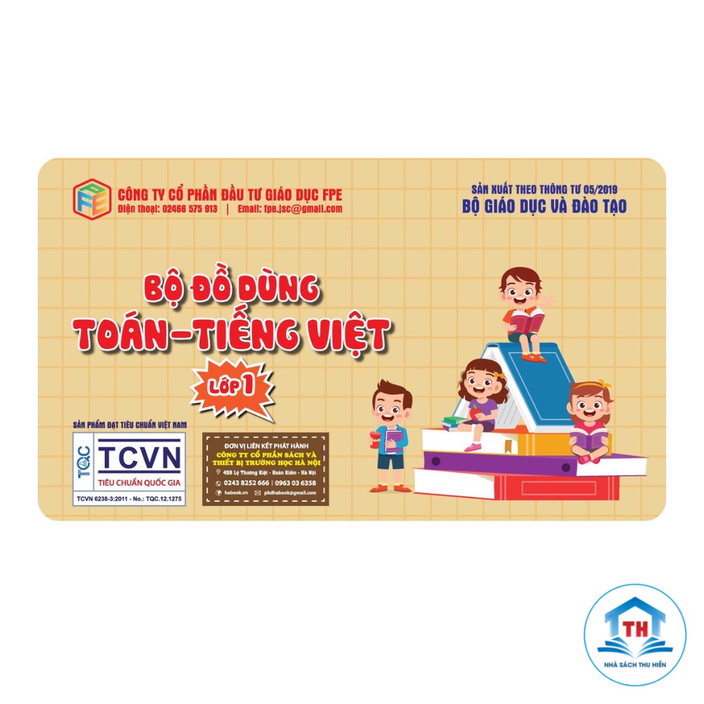 Bộ đồ dùng Toán - Tiếng việt lớp 1