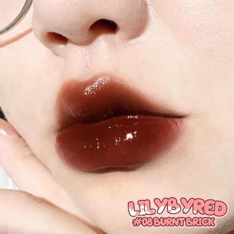 Màu 08 Brunt Brick - Son Bóng Tint Lì Lilybyred Glassy Layer Fixing Tint
