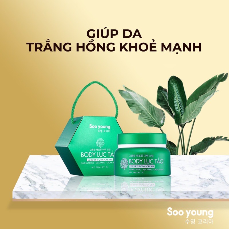 (Chính Hãng 100%) kem body lục tảo siêu phẩm quốc dân 2021