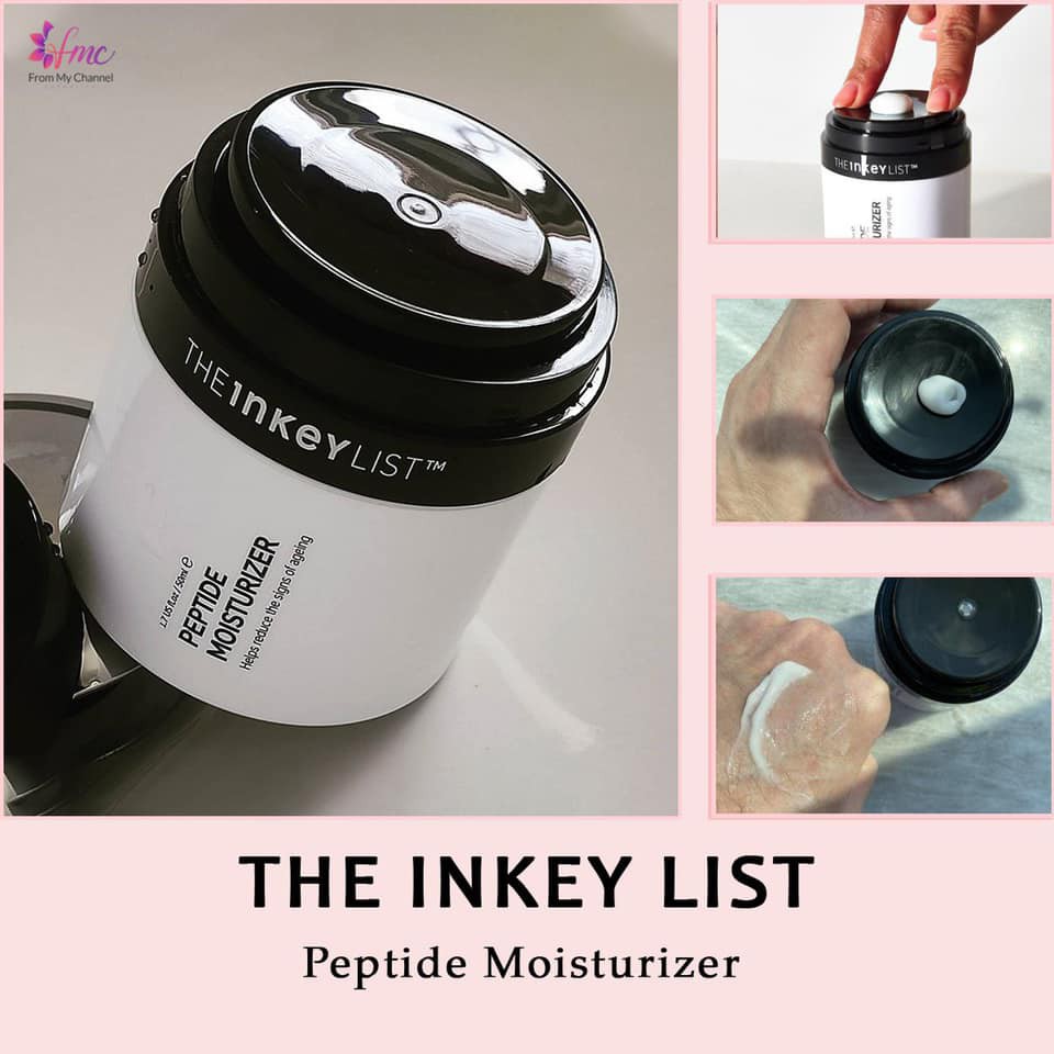 Kem dưỡng ẩm The Inkey List Peptide Moisturizer 50ml + Tặng 1 túi chườm giảm đau bụng