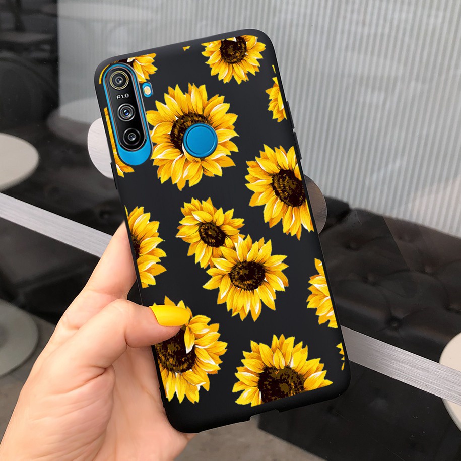 Ốp điện thoại dẻo họa tiết hoa xinh xắn thời trang dành cho REALME C3 3 PRO C3 RMX2021 RMX2020 3 PRO 3