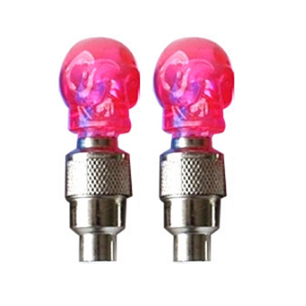 Bộ 2 Nắp Van Xe Đạp / Xe Máy / Xe Hơi Có Đèn Chống Cát