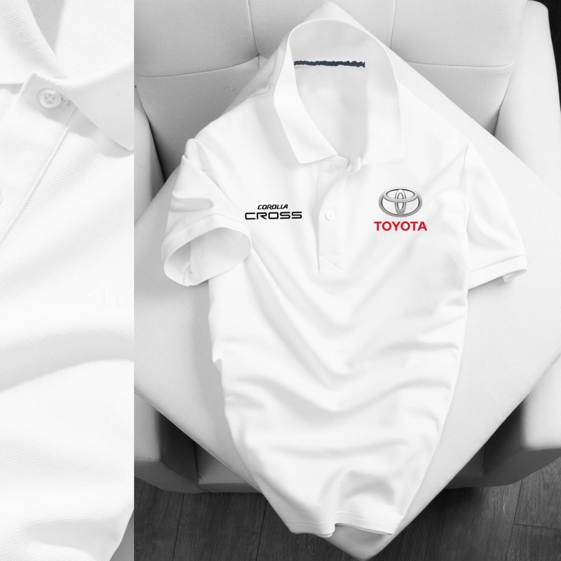 Áo polo in hình logo toyota corolla cross