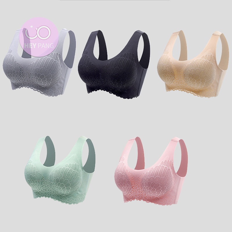 Áo bra nữ đúc su thể thao quai bản to phối ren sexy thun lạnh co dãn HEYPANG VN039