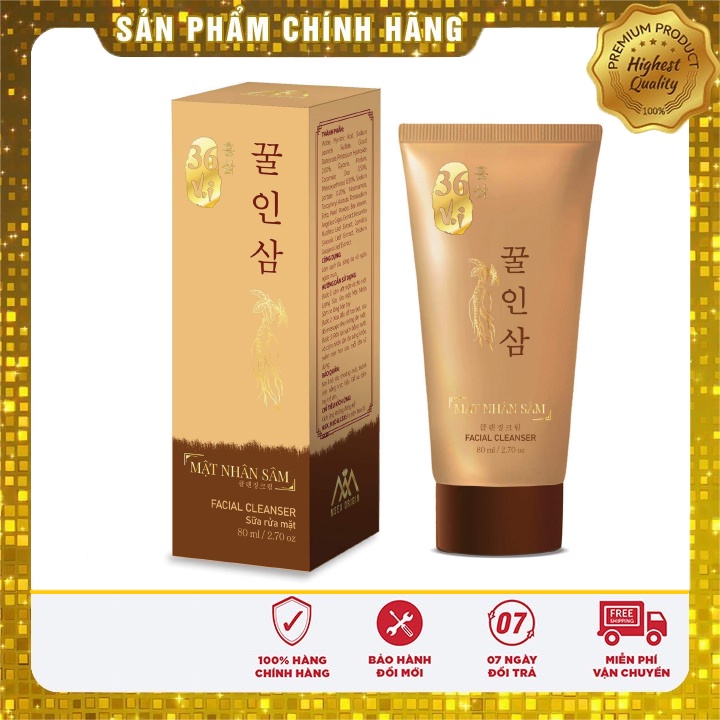 [Chính Hãng] sữa rửa mặt mật nhân sâm 36 vị
