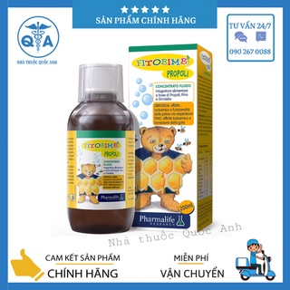 Fitobimbi Propoli tăng cường sức khỏe đường hô hấp trên, giảm viêm họng, đau họng, ho do cảm lạnh (Lọ  200ml)
