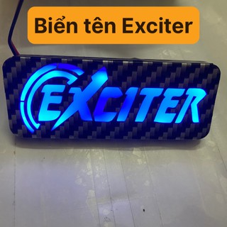 [CÓ VIDEO] BIỂN TÊN EXCITER CÓ ĐÈN LED - BỌC CARBON và NHÁM LẤP LÁNH CỰC ĐẸP VÀ NỔI BẬT - ĐÈN XE VIỆT