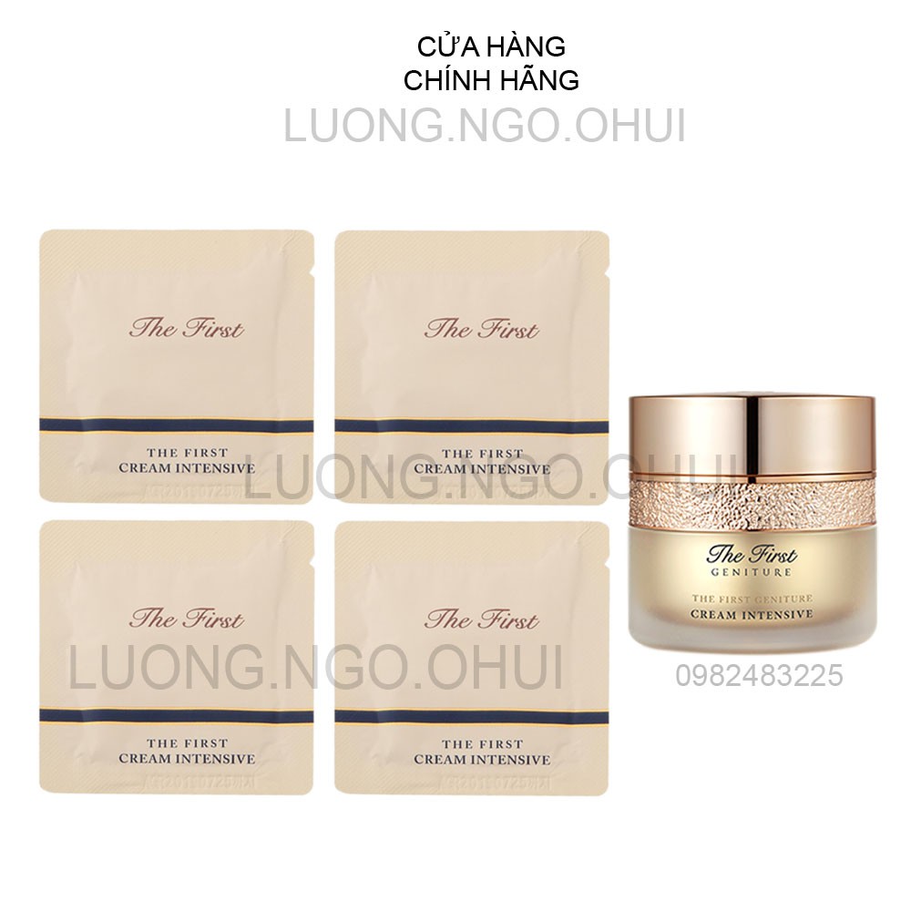 Gói Kem Dưỡng Tái Sinh Trẻ Hóa Da Cao Cấp Ohui The First Cream Intensive 1ml