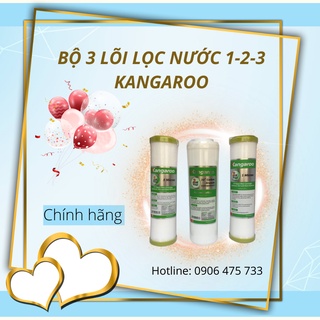 Bộ lõi lọc kangaroo chính hãng số 1-2-3