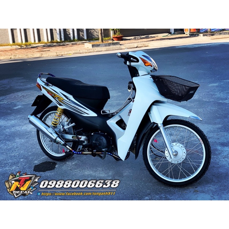 Tem xe Wave Alpha- Tem Wave R ghép crom