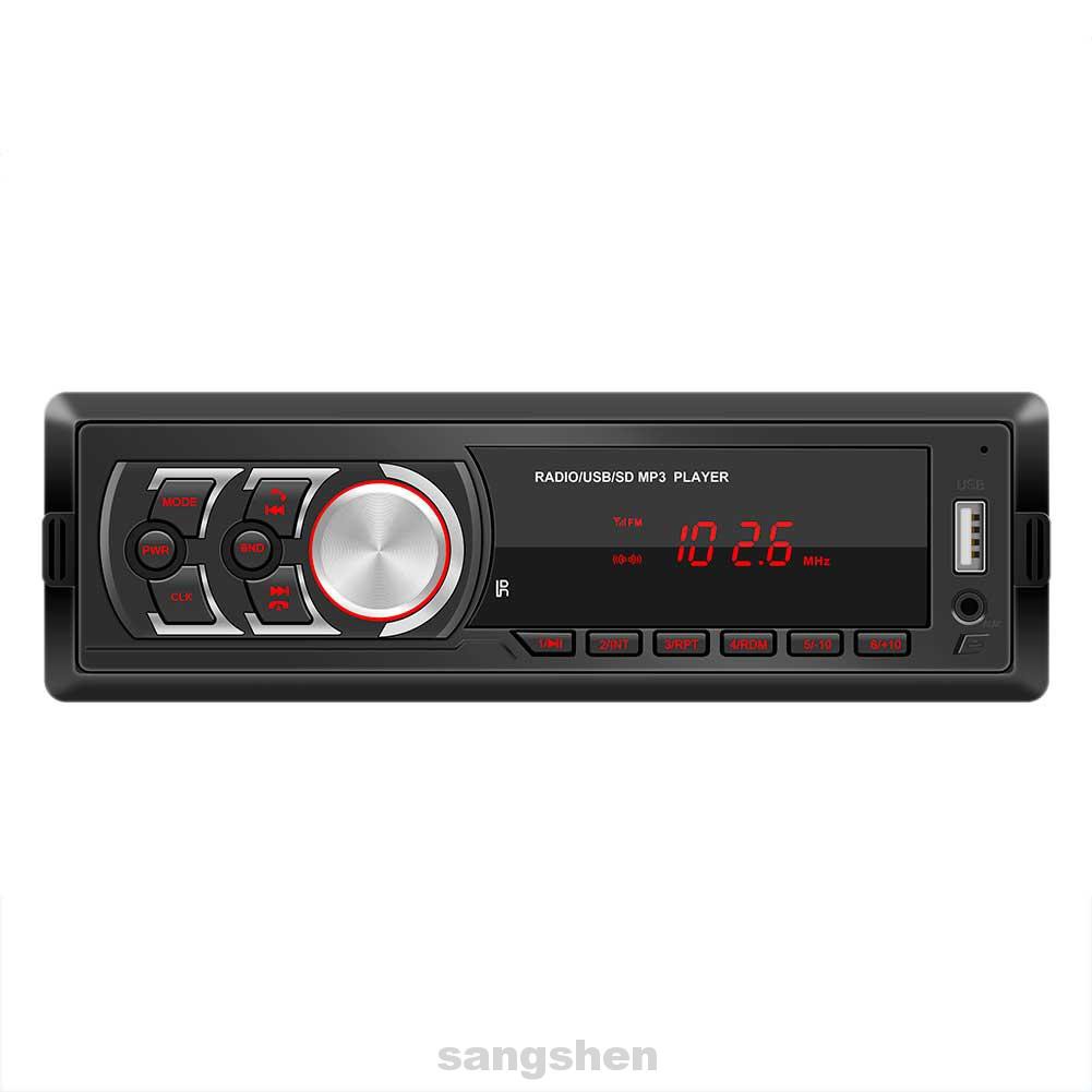 12V LED Display Universal Remote Control Vintage AUX In Lossless Music Handsfree Calls Support USB Disk Car MP3 Player