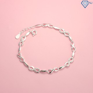 Vòng tay bạc nữ hình vô cực đẹp LTN0185 Trang Sức TNJ