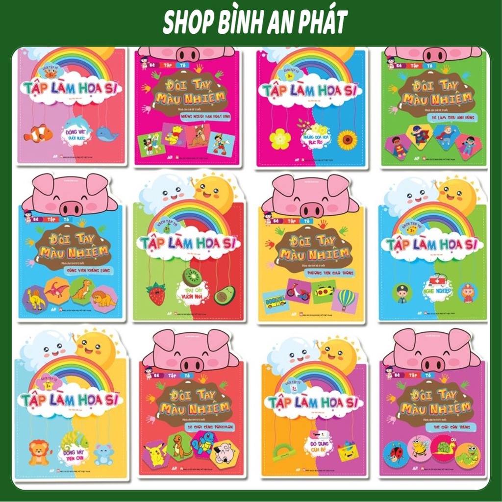 Tranh Tô Màu Cho Bé: Trái cây, Pokemon, Động Vật Hoang Dã, Động Vật Dưới Nước, Công Viên Khủng Long