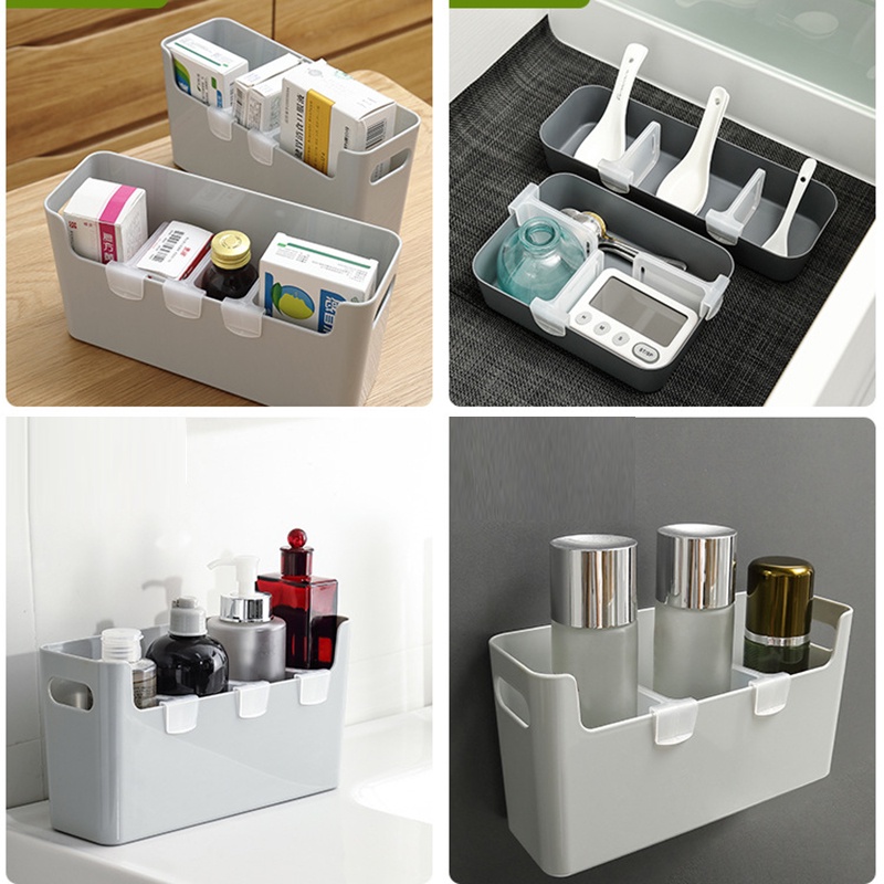 Set 4 Khay Nhựa Chia Ngăn Tủ Lạnh Tiện Lợi