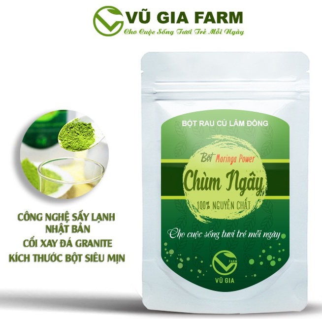 [Mã LTBAUAB14 giảm 7% đơn 99K] Bột Chùm Ngây Sấy Lạnh Nguyên Chất Vũ Gia (50g/ túi)